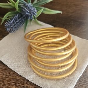 Buddha Bangles Womens Gold Bracelets.